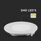 V-TAC VT-2407RD Round LED Mini Panels - Premium Series - IP20 - White - 24W - 2000 Lumens - 4000K
