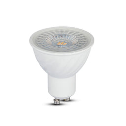 V-TAC VT-247 GU10 White LED Spotlights - Samsung - Lens 110° - IP20 - 6.5W - 480 Lumens - 4000K - 5 Years