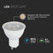 V-TAC VT-247 GU10 White LED Spotlights - Samsung - Lens 110° - IP20 - 6.5W - 480 Lumens - 4000K - 5 Years