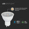 V-TAC VT-247 GU10 White LED Spotlights - Samsung - Lens 110° - IP20 - 6.5W - 480 Lumens - 4000K - 5 Years