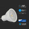 V-TAC VT-247 GU10 White LED Spotlights - Samsung - Lens 110° - IP20 - 6.5W - 480 Lumens - 4000K - 5 Years