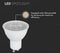 V-TAC VT-247 LED Spots - GU10 Lens 110° - - 445lm/w - Samsung - IP20 - 6 Watt - 445 Lumen - 3000K - 5 Jaar