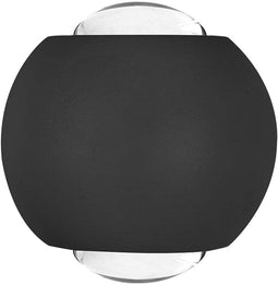 V-TAC VT-2502-B LED Wandlampen - Up Down Wandlamp - IP54 - Zwart - 2 Watts - 200 Lumen - 3000K