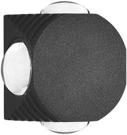 V-TAC VT-2544-B LED Wandlampen - Rond IP54 - IP54 - Zwart - 4 Watts - 390 Lumen - 3000K