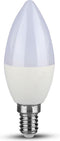 V-TAC VT-293D LED Lampen - Kaars - E14 - Samsung - IP20 - Wit - 5,5 Watt - 470 Lumen - 6400K - 5 Jaar