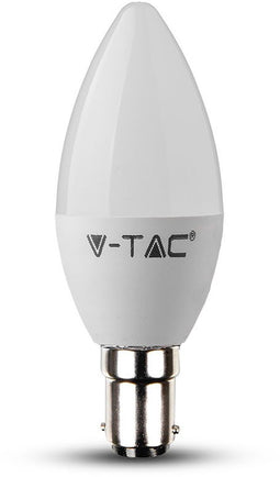 V-TAC VT-295D B15 Kaars LED Lampen - Samsung - IP20 - Wit - 5.5W - 470 Lumen - 3000K - 5 Jaar