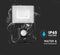 V-TAC VT-30-S-B Draaibare LED Schijnwerpers met PIR Sensor - Samsung - IP65 - Zwart - 30W - 2400 Lumen - 3000K - 5 Jaar