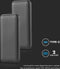 V-TAC VT-3527-B Power Banks met LED-scherm - Zwarte behuizing - 10000mAh
