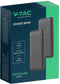 V-TAC VT-3527-G Power Banks met LED-scherm - Grijze behuizing - 10000mAh