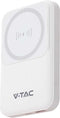 V-TAC VT-3529-W Magnetische draadloze powerbanks - Wit lichaam - 10000mAh