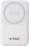 V-TAC VT-3529-W Magnetische draadloze powerbanks - Wit lichaam - 10000mAh