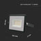 V-TAC VT-4031B-N Black LED Floodlights - E Series - IP65 - 30W - 2510 Lumens - 3000K