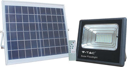 V-TAC VT-40W Zwarte Solar schijnwerpers - 16W - IP65 - 1050 Lumen - 4000K