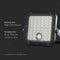 V-TAC VT-411CCT Solarlampen - Solar schijnwerpers Cube - IP65 - Zwart - 1500 lumen - 4000K+6000K
