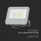 V-TAC VT-44033 LED Floodlights - Black - 135lm/w - Samsung - IP65 - 30 Watts - 3450 Lumens - 6500K - 5 Years
