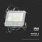 V-TAC VT-44033 LED Floodlights - Black - 135lm/w - Samsung - IP65 - 30 Watts - 3450 Lumens - 6500K - 5 Years