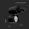 V-TAC VT-4615B LED Tracklights - CRI>95 Tracklights - IP20 - Zwart - 15 Watt - 1350 Lumen - 6400K - 5 Jaar