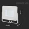V-TAC VT-50-W White LED Floodlights - Samsung - IP65 - 50W - 4000 Lumens - 4000K - 5 Years