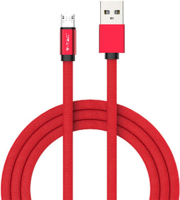 V-tac VT-5341 Micro-USB naar USB Kabel - 1 meter - rood