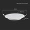 V-TAC VT-61003-RD White LED Mini Panels - Backlit - Recessed Series - IP20 - 3W - 330 Lumens - 6500K