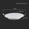 V-TAC VT-61006-RD White LED Mini Panels - Backlit - Recessed Series - IP20 - 6W - 660 Lumens - 4000K