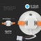 V-TAC VT-625RD Round Adjustable LED Mini Panels - Samsung - IP20 - White - 24W - 1800 Lumens - 3000K - 5 Years