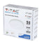 V-TAC VT-625RD Round Adjustable LED Mini Panels - Samsung - IP20 - White - 24W - 1800 Lumens - 3000K - 5 Years