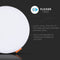 V-TAC VT-625RD Round Adjustable LED Mini Panels - Samsung - IP20 - White - 24W - 1800 Lumens - 3000K - 5 Years