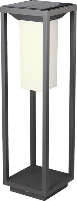 V-TAC VT-66 Grijze Solar Meerpaalverlichting - Samsung - IP65 - 2W- 280 Lumen - 3000K