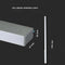 V-TAC VT-7-40-S-N LED Slim Linear Lights - Samsung - Silver - IP20 - 40W - 3300 Lumens - 4000K - 5 Years
