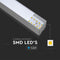 V-TAC VT-7-40-S-N LED Slim Linear Lights - Samsung - Silver - IP20 - 40W - 3300 Lumens - 4000K - 5 Years