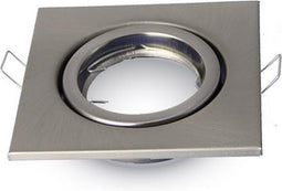 V-TAC VT-7227SQ-SN LED inbouwspots - GU10 - IP20 - Satijn Nikkel - Modelnr: - VT-7227SQ-SN