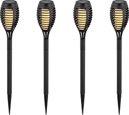 V-TAC VT-724 Zonne-stoklampen - Vlamlampen - Zwart - IP44 - 1W - 2200K