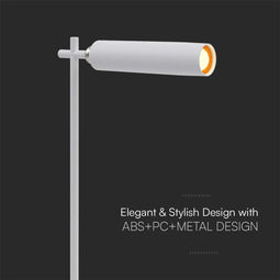 V-TAC VT-7413-W Tafellampen - Oplaadbare Tafellampen - IP20 - Wit - 3 Watt - 300 Lumen - 4000K