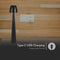 V-TAC VT-75001-B Designlampen - Oplaadbare tafellampen - IP20 - Zwart - 3 Watt - 110 Lumen - 3IN1