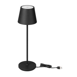 V-TAC VT-7522-B Wireless Charging Table Lamps - Black - IP54 - 2W - 200 Lumens - 3000K