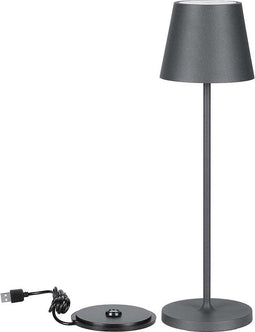 V-TAC VT-7522-G Draadloze oplaadbare tafellampen - Grijs - IP54 - 2W - 200 Lumen - 3000K - Modelnr: - VT-7522-G