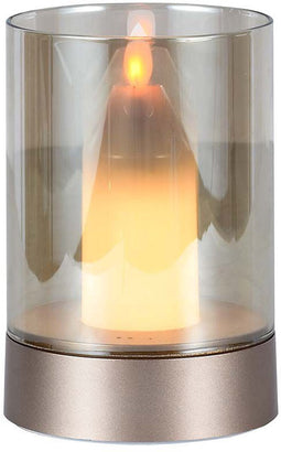 V-TAC VT-7564 Designlampen - Oplaadbare tafellampen - IP20 - Champagne goud + Amber glas - 2 Watts - 110 Lumen - 3000K