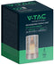 V-TAC VT-7564 Designlampen - Oplaadbare tafellampen - IP20 - Champagne goud + Amber glas - 2 Watts - 110 Lumen - 3000K