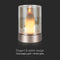 V-TAC VT-7564 Designlampen - Oplaadbare tafellampen - IP20 - Champagne goud + Amber glas - 2 Watts - 110 Lumen - 3000K