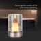 V-TAC VT-7564 Designlampen - Oplaadbare tafellampen - IP20 - Champagne goud + Amber glas - 2 Watts - 110 Lumen - 3000K