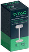 V-TAC VT-7567-W Designlampen - Oplaadbare tafellampen - IP20 - Wit+Transparant - 3 Watt - 210 Lumen - 3IN1