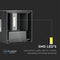V-TAC VT-759-12-B Black LED Wall Lights - Square - Bridgelux - IP65 - 12W - 1100 Lumens - 3000K