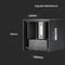 V-TAC VT-759-12-B Black LED Wall Lights - Square - Bridgelux - IP65 - 12W - 1100 Lumens - 3000K