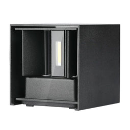 V-TAC VT-759-12-B-N Square LED Wall Lights - Bridgelux - Black - IP65 - 11W - 1360 Lumens - 3000K