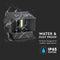 V-TAC VT-759-12-B-N Square LED Wall Lights - Bridgelux - Black - IP65 - 11W - 1360 Lumens - 3000K