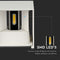 V-TAC VT-759-12-W-N Square LED Wall Lights - Bridgelux - IP65 - White - 11W - 1360 Lumens - 4000K
