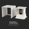 V-TAC VT-759-12-W-N Square LED Wall Lights - Bridgelux - IP65 - White - 11W - 1360 Lumens - 4000K