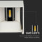 V-TAC VT-759-12-W White LED Wall Lights - Square - Bridgelux - IP65 - 12W - 1100 Lumens - 3000K