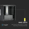 V-TAC VT-759-B Black LED Wall Lights - Square - Bridgelux - IP65 - 6W - 660 Lumens - 3000K